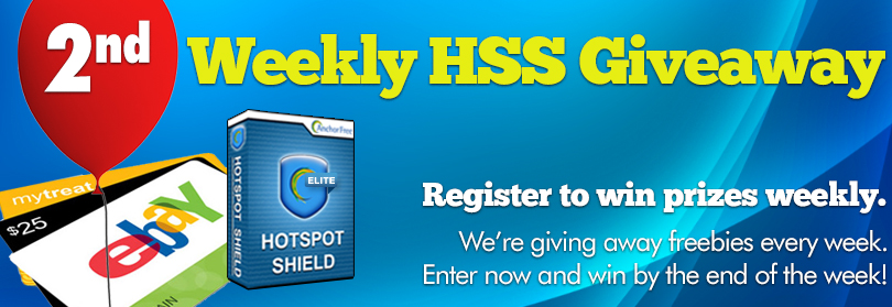 Enter and win from over 15 prizes in the 2nd Weekly Giveaway! Enter and win from over 15 prizes in the 2nd Weekly Giveaway!